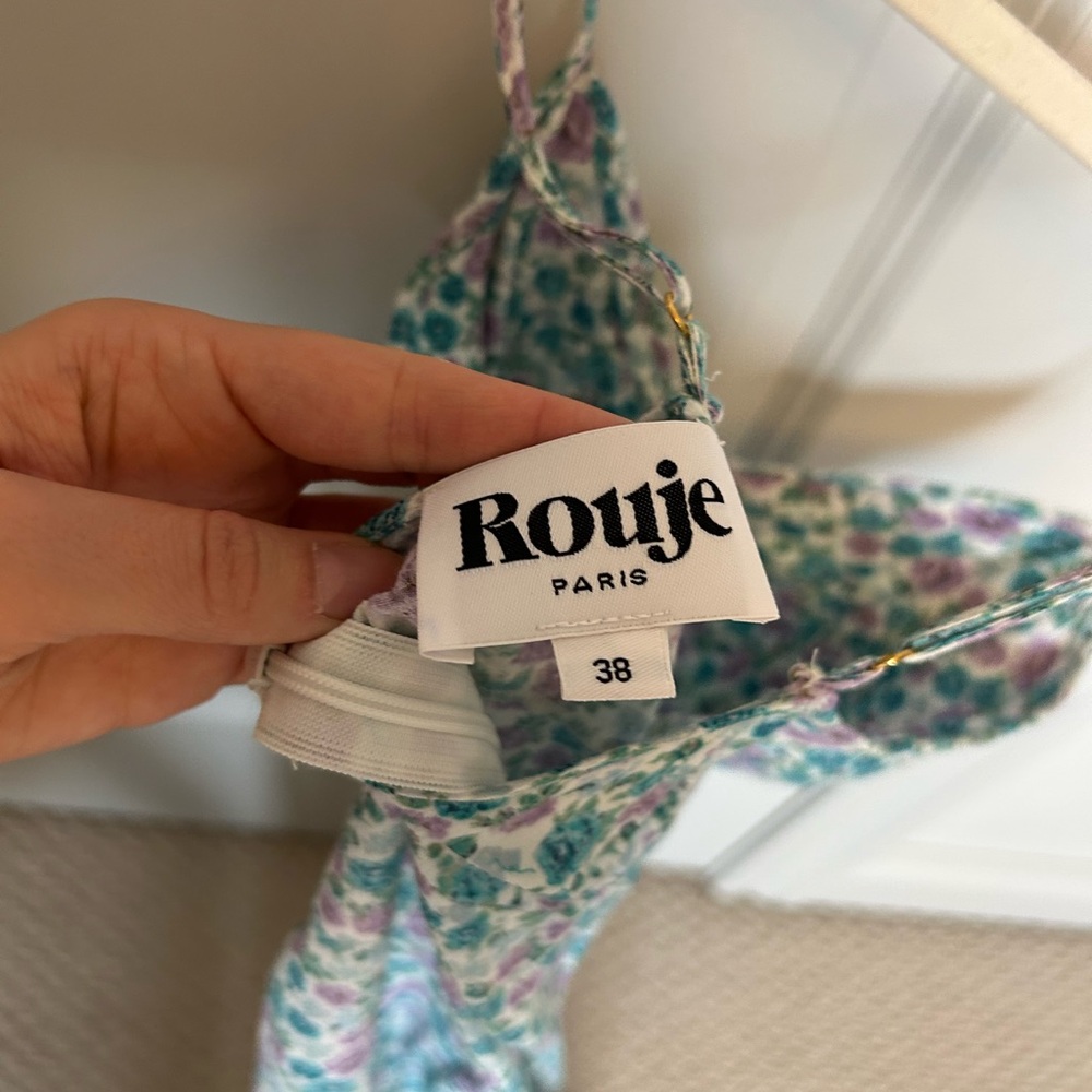 Rouje Blue and Purple Floral Dress